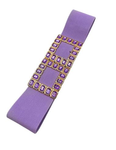 CINTURONES DE PEDRERIA LILAS PARA BODAS Y EVENTOS CINTURA ELASTICA
