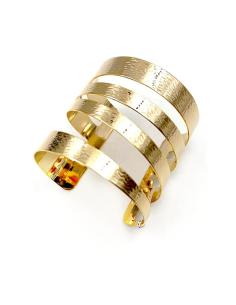 Imagen del producto PULSERAS DORADAS ANCHAS Y BRAZALETES BODA Y FIESTA