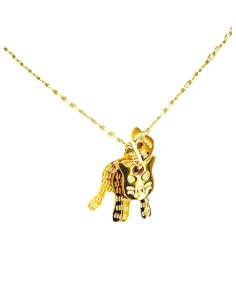 COLLARES DORADOS CORTOS DE GATITO MOVIL 3D ACERO