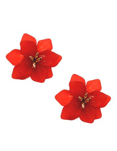 PENDIENTES GRANATES DE FLORES PARA BAUTIZOS Y BODAS