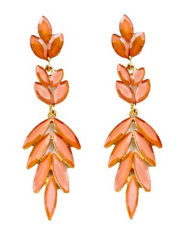 PENDIENTES DE FIESTA NARANJAS PARA BODAS Y EVENTOS