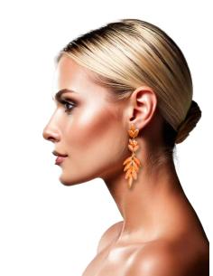 PENDIENTES DE FIESTA NARANJAS PARA BODAS Y EVENTOS 2