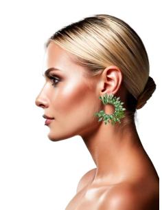 PENDIENTES VERDES CLARO SUPER FAVORECEDORES 2