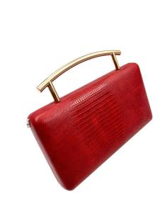 BOLSOS ROJOS DE ASA RIGIDA PARA FIESTA Y NOCHE