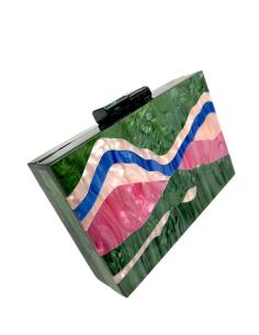 BOLSOS CAREY CLUTCH INVITADAS Y MADRINAS DE BODA VERDES Y FUCSIAS