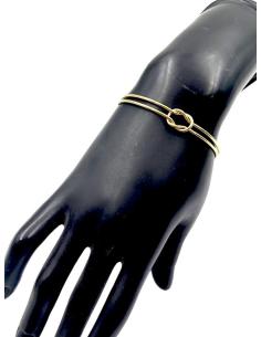 PULSERAS MUJER DORADAS CON NUDO DECORATIVO 2
