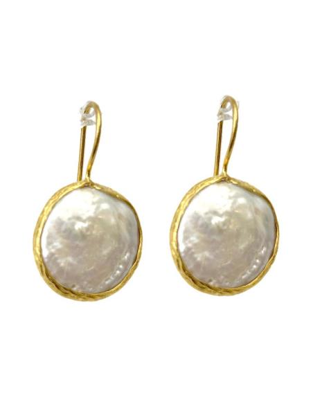 PENDIENTES LARGOS DE PERLAS DISEÑO DORMILONA