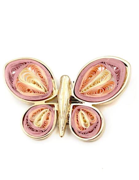 BROCHES MUJER ROSAS DE BONITA MARIPOSA CON ALAS VISTOSAS