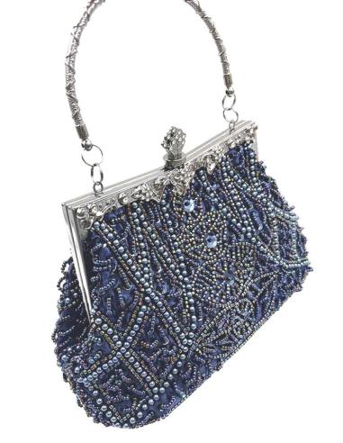 BOLSOS VINTAGE DE BODA AZULES MARINO PARA MADRINAS E INVITADAS