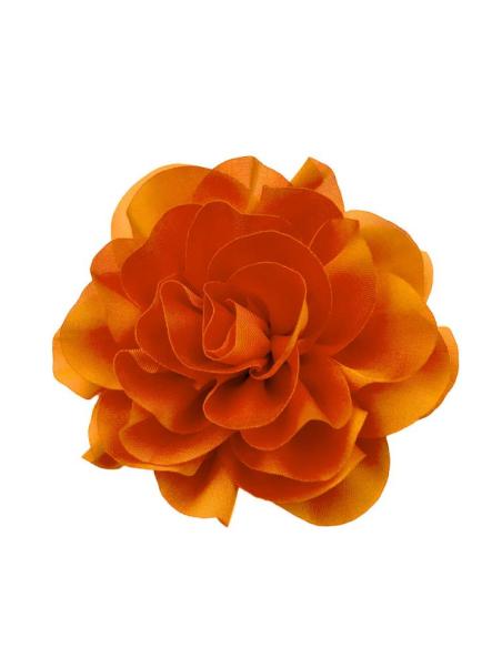 FLORES PEQUEÑAS NARANJAS DE TELA PARA BODAS BAUTIZOS Y COMUNIONES