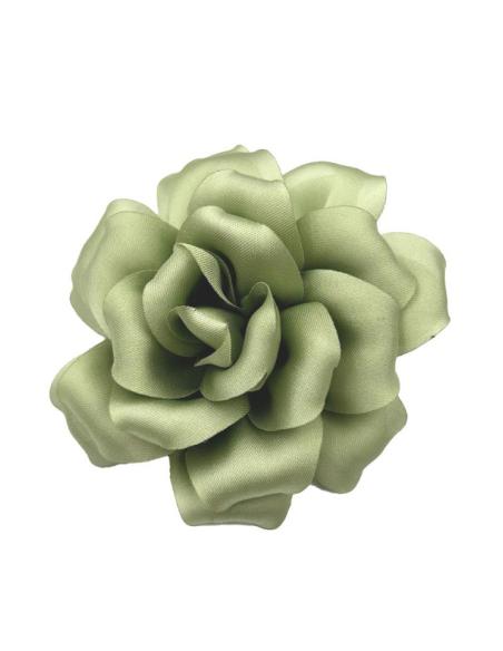 FLORES PEQUEÑAS VERDES CLARO DE TELA PARA DECORAR PEINADOS