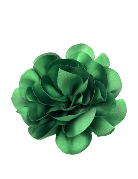 FLORES PEQUEÑAS VERDES ESMERALDA DE TELA PARA DECORAR PEINADOS