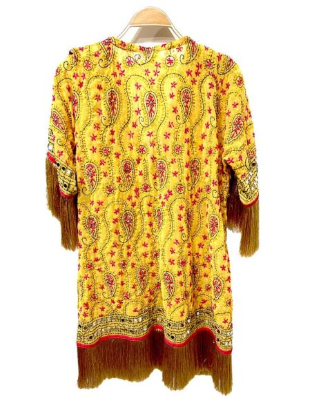 KIMONOS ONLINE DE GASA VIVOS COLORES Y FLECOS BOHO CHIC