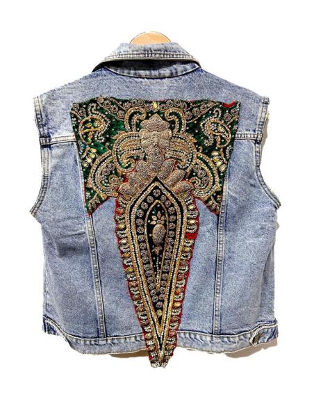 CHALECOS VAQUEROS DE MODA CON BORDADOS CHIC ESTETICA WESTERN