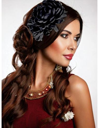 DIADEMAS PARA INVITADAS DE BODA CON FLORES NEGRAS | EL JARDIN DEL DESEO