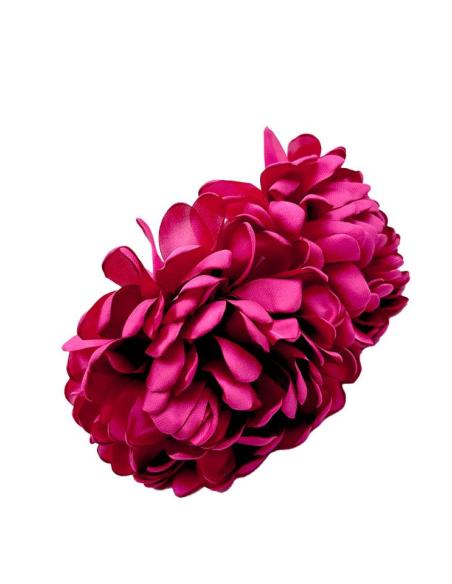 DIADEMAS PARA INVITADAS DE BODA CON FLORES FUCSIAS | EL JARDIN DEL DESEO