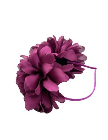 DIADEMAS DE INVITADA BODA CON FLORES MORADAS | EL JARDIN DEL DESEO