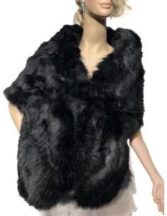 Imagen del producto ESTOLAS NEGRAS DE INVITADA Y MADRINA DE BODA | EL JARDIN DEL DESEO