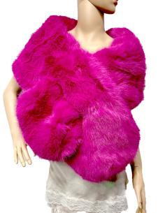 Imagen del producto ESTOLAS BODA FUCSIAS BUGAMBILIAS DE PELO SINTETICO | EL JARDIN DEL DESEO