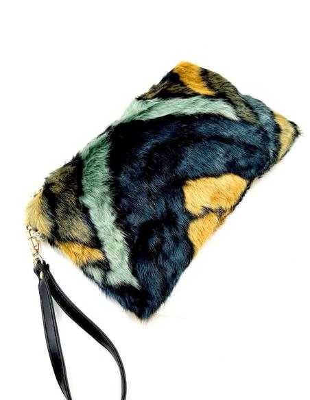 BOLSOS DE PELO CON BONITO COLORIDO IDEAL LOOK DE DIA Y NOCHE