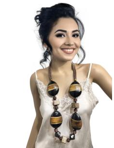 COLLARES LARGOS MARRONES Y NEGROS ESTILO CASUAL | EL JARDIN DEL DESEO