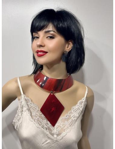 COLLARES ROJOS AFRICANOS GARGANTILLA PARA MUJER | EL JARDIN DEL DESEO