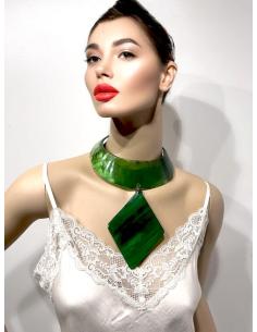 COLLARES VERDES EXQUISITA GARGANTILLA TRIBAL | EL JARDIN DEL DESEO