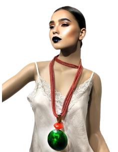 COLLARES ROJOS LARGOS DE ESTILO BOHO CHIC | EL JARDIN DEL DESEO