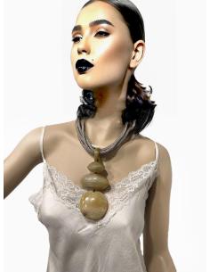 COLLARES TOPO CORTOS PARA MUJER CON ASTA NATURAL | EL JARDIN DEL DESEO