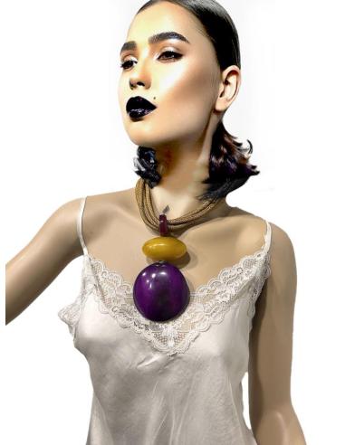 COLLARES MUJER DE ASTA MOSTAZAS CORTOS | EL JARDIN DEL DESEO