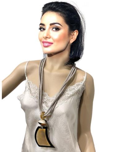 COLLARES LARGOS TOPO ESTILO TRIBAL AFRICANO | EL JARDIN DEL DESEO