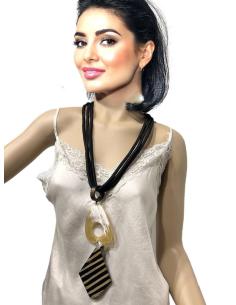 COLLARES LARGOS TRIBALES UNICOS DE ASTA NEGROS | EL JARDIN DEL DESEO