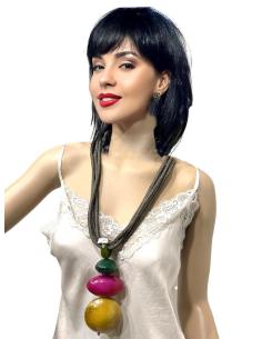 COLLARES BOHO CHIC VERDE CAZA LARGOS | EL JARDIN DEL DESEO
