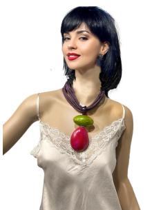 COLLARES DE ASTA MORADOS CORTOS | EL JARDIN DEL DESEO