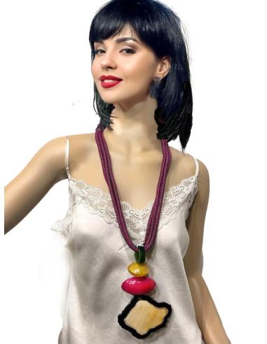 COLLARES DE ASTA BUGAMILIAS LARGOS | EL JARDIN DEL DESEO