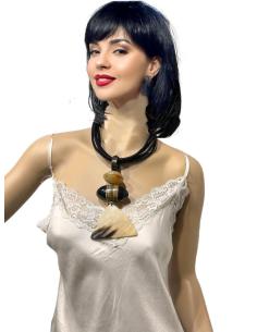 COLLARES BOHO NEGROS JOYAS ARTESANALES | EL JARDIN DEL DESEO