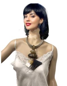 COLLARES TRIBALES DORADOS CON ELEGANTE COLGANTE | EL JARDIN DEL DESEO