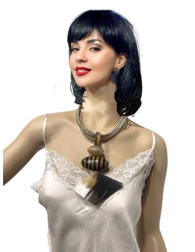 COLLARES TRIBALES DORADOS CON ELEGANTE COLGANTE | EL JARDIN DEL DESEO