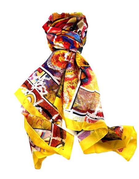 PAÑUELOS SEDA PARA MUJER COLORIDO FAVORECEDOR | EL JARDIN DEL DESEO