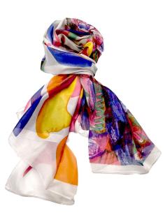 PAÑUELOS MUJER DE SEDA ELEGANTE ESTAMPADO | EL JARDIN DEL DESEO