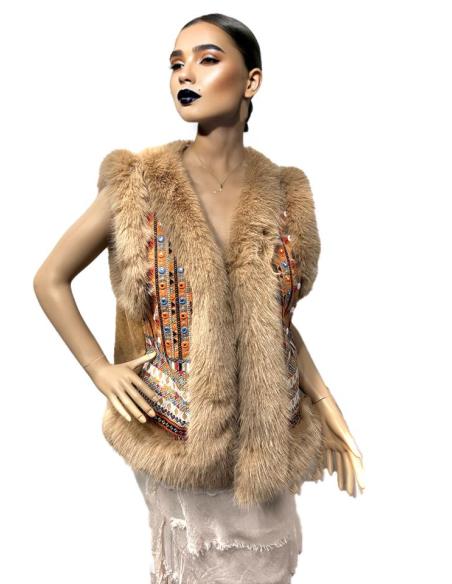 CHALECOS CAMEL PARA MUJER ESTILO BOHO | EL JARDIN DEL DESEO