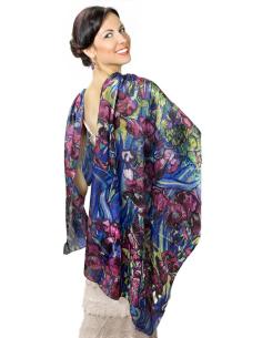 Imagen del producto PAÑUELOS SEDOSOS PARA MUJER FUCSIAS Y AZULES | EL JARDIN DEL DESEO