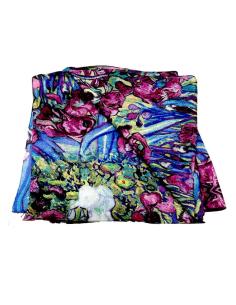 PAÑUELOS SEDOSOS PARA MUJER FUCSIAS Y AZULES | EL JARDIN DEL DESEO 2