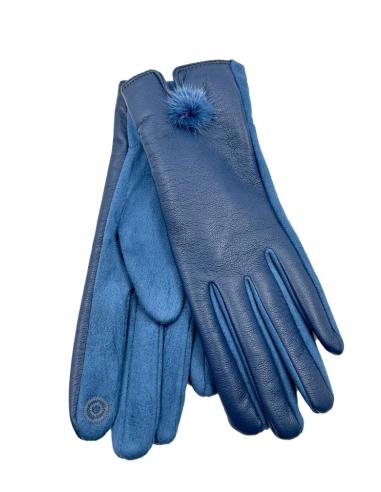 GUANTES CORTOS AZULES PETROLEO MUY ELEGANTES  | EL JARDIN DEL DESEO