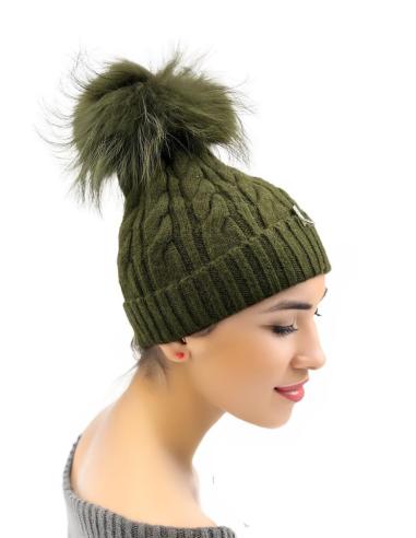 GORROS MUJER VERDES CAZA DE PUNTO Y PELO | EL JARDIN DEL DESEO
