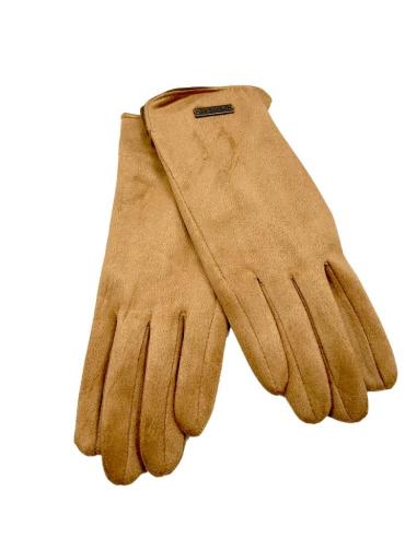 GUANTES MARRONES TOFFEE CORTOS PARA MUJER | EL JARDIN DEL DESEO