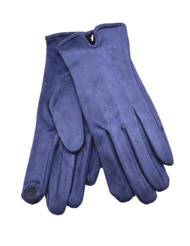 GUANTES AZULES MARINO CORTOS PARA MUJER | EL JARDIN DEL DESEO