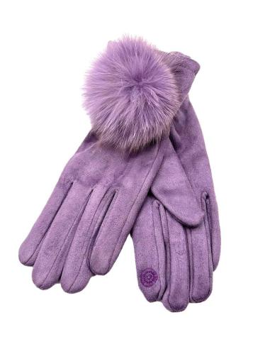 GUANTES MORADOS MALVA CORTOS PARA MUJER | EL JARDIN DEL DESEO