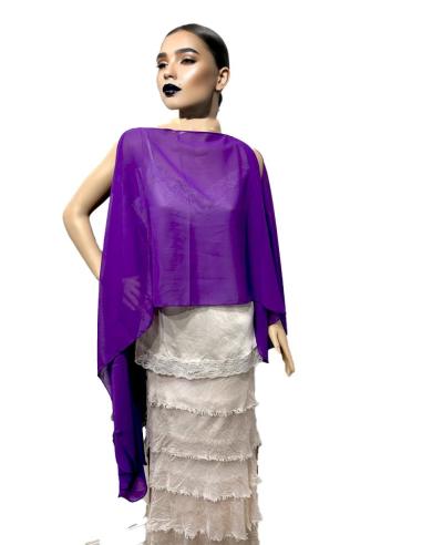 CAPAS BODA MORADAS TEXTURA SEDOSA DE FIESTA | EL JARDIN DEL DESEO