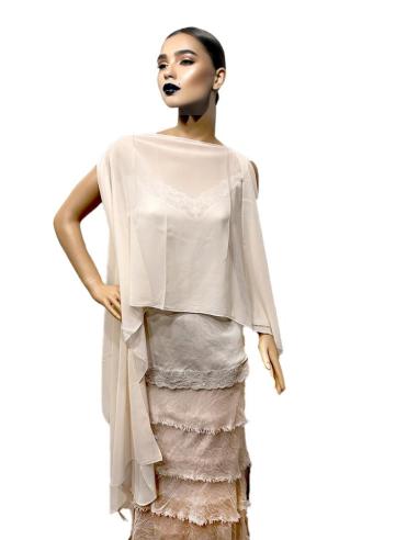 CAPAS BODA BEIGE NUDE TEXTURA SEDOSA DE FIESTA | EL JARDIN DEL DESEO